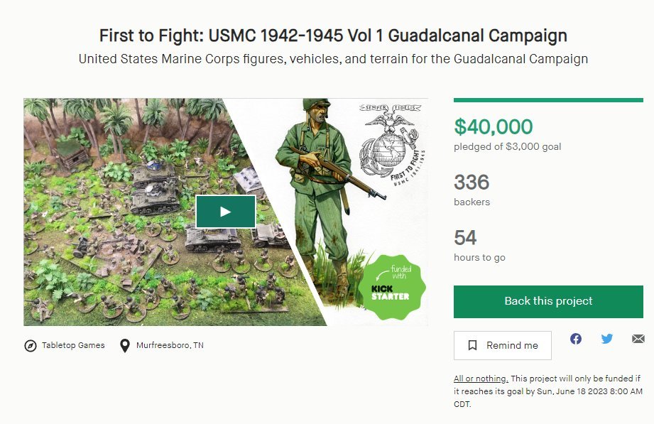 28mm USMC Kickstarter passes 40,000