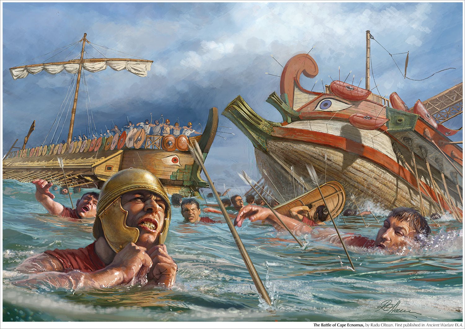 A3 print: The Battle of Cape Ecnomus - Karwansaray Publishers