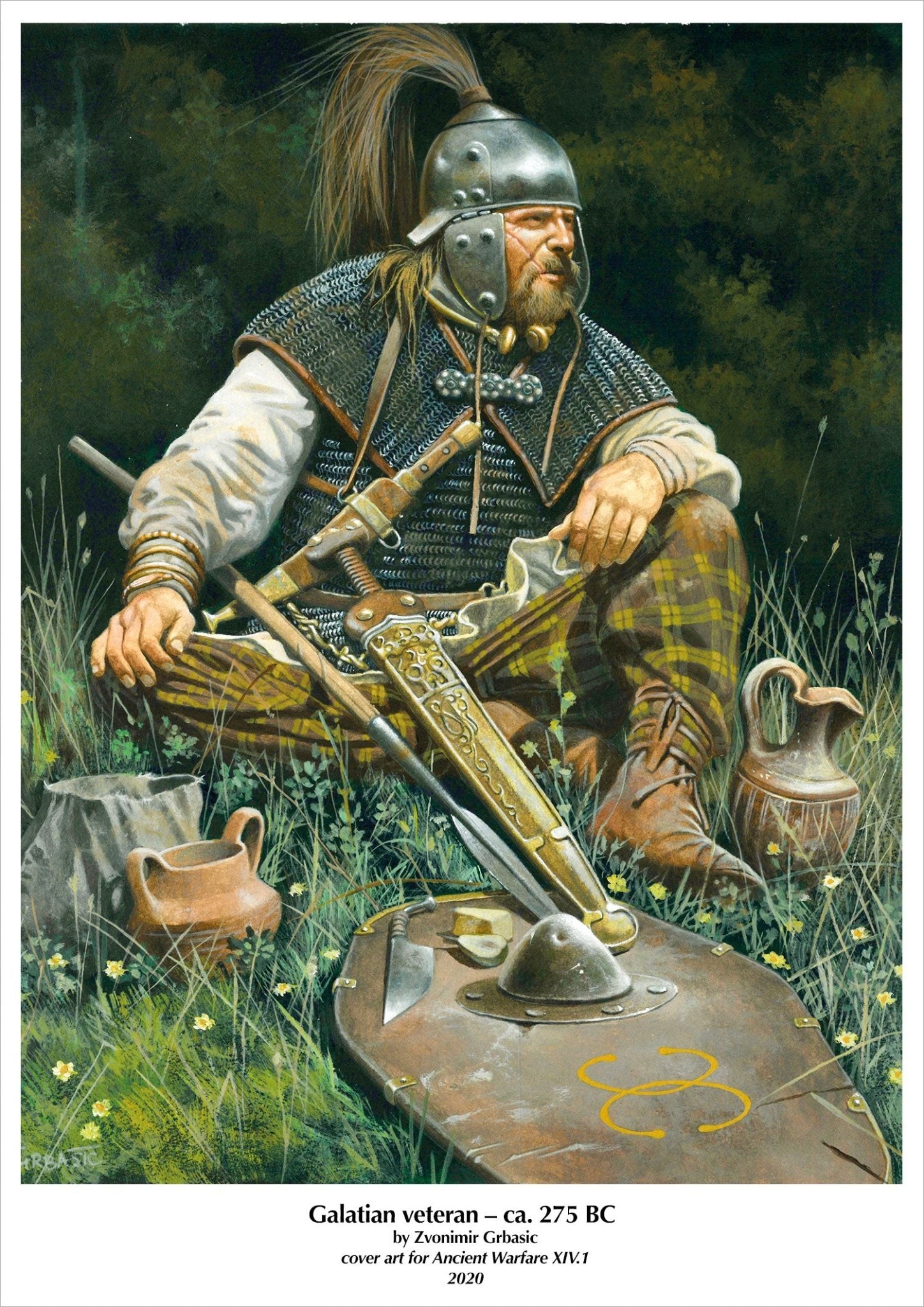 A4 print: Cover artwork for Ancient Warfare XIV.1 - Karwansaray Publishers