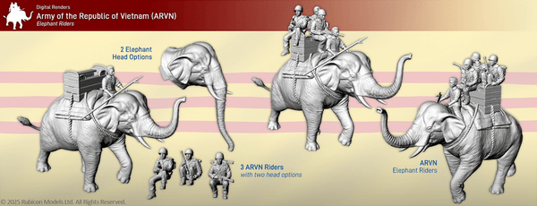 28mm ARVN elephant - Karwansaray Publishers