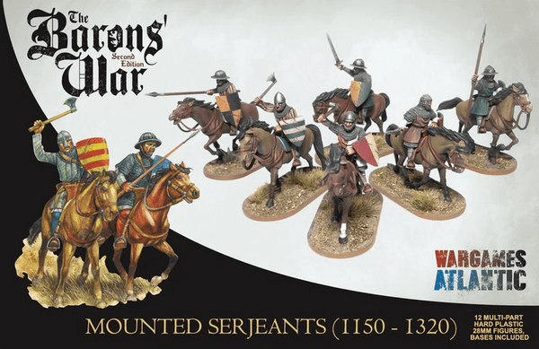 28mm Barons' War Mounted Serjeants - Karwansaray Publishers