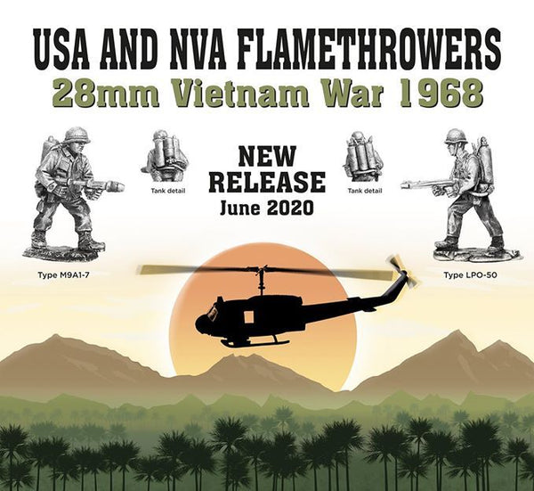 28mm infantry flamethrowers for Vietnam - Karwansaray Publishers