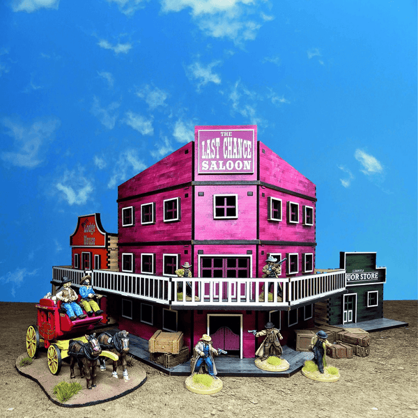 28mm MDF Western buildings - Karwansaray Publishers