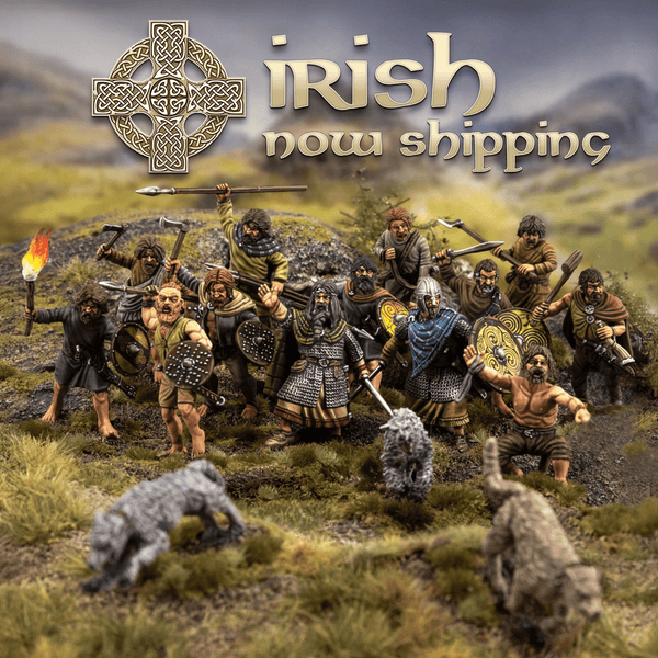28mm plastic Dark Age Irish - Karwansaray Publishers