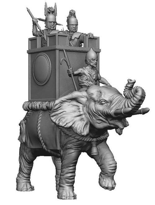 28mm Plastic Elephant - Karwansaray Publishers