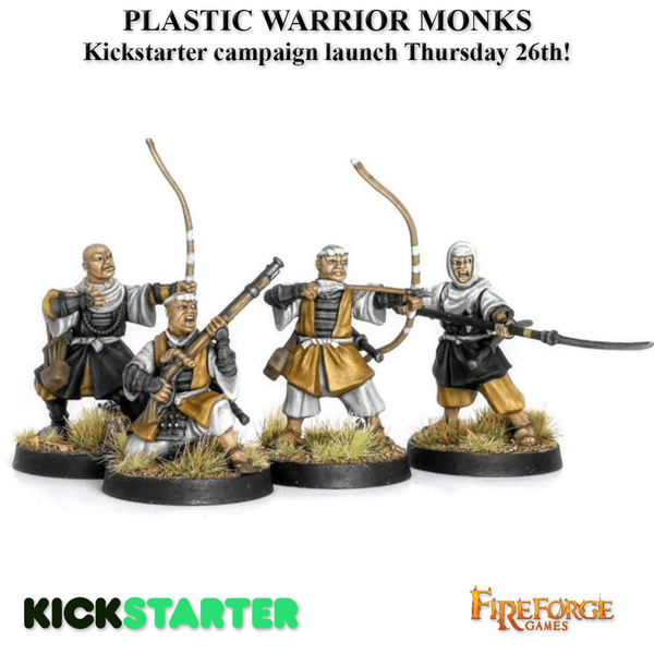28mm plastic Sohei Kickstarter launches Thursday 26th - Karwansaray Publishers