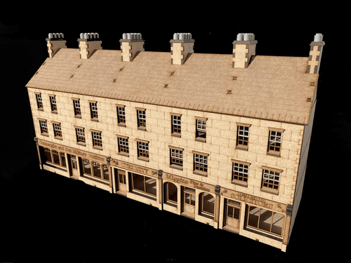 28mm Victorian terrace with shops - Karwansaray Publishers