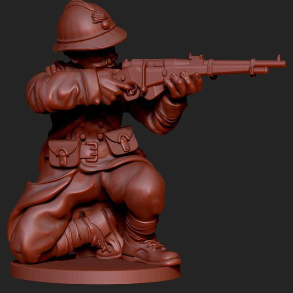28mm WW1 and WW2 plastic French infantry - Karwansaray Publishers