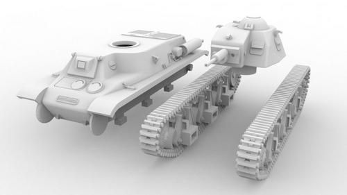 3D printed Hotchkiss H39 - Karwansaray Publishers