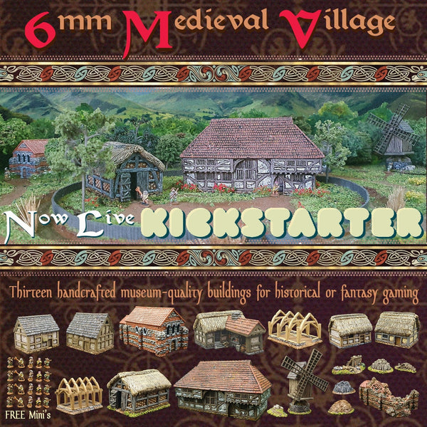 6mm Medieval village Kickstarter - Karwansaray Publishers