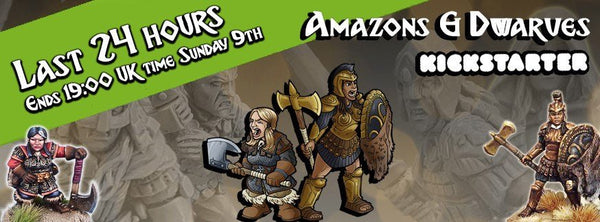 Amazon and Dwarves Kickstarter last 24 hours - Karwansaray Publishers