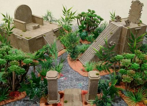 Aztec style MDF ruins - Karwansaray Publishers