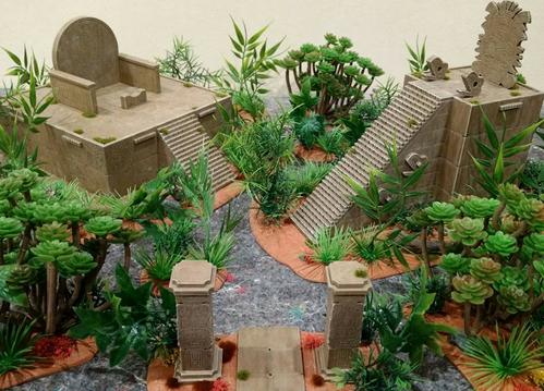 Aztec style MDF ruins - Karwansaray Publishers