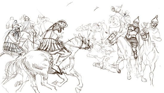 Creating the centrefold for VIII.1 - Karwansaray Publishers