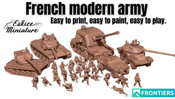French Modern Army STLs - Karwansaray Publishers