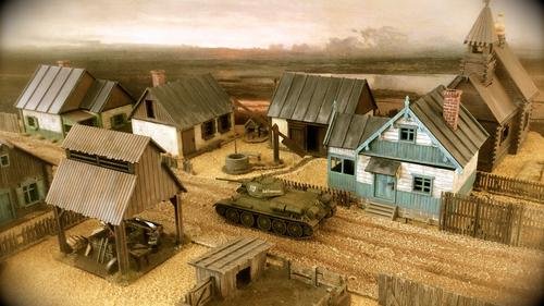 MDF Russian Farm Buildings Kickstarter - Karwansaray Publishers
