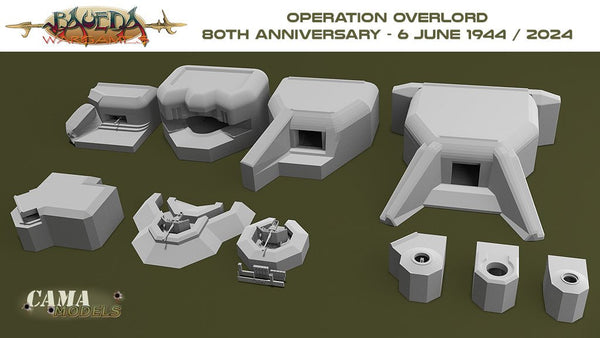 Normandy bunkers STLs Kickstarter - Karwansaray Publishers