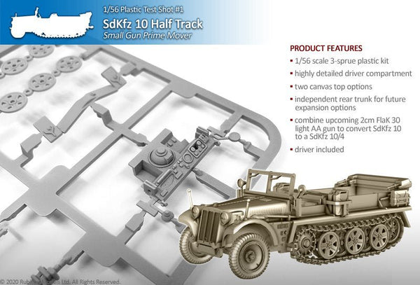 Plastic Sdkfz10 Prime Mover - Karwansaray Publishers
