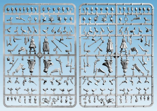 Preview of Frostgrave plastic female wizards - Karwansaray Publishers