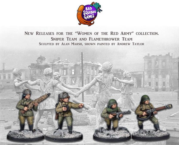 Soviet Female Sniper and Flamethrower team - Karwansaray Publishers