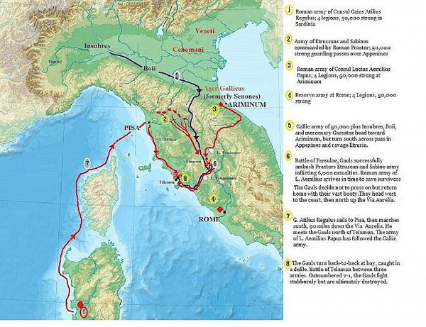 The Battle of Telamon, 225 BC (part 1) - Karwansaray Publishers