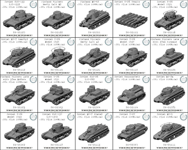 Winter War Tank STLs - Karwansaray Publishers