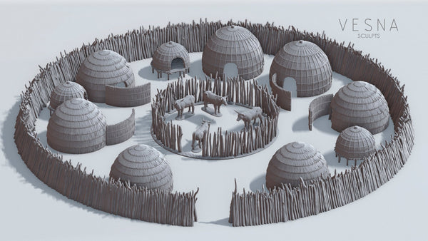 Zulu Kraal STL files. - Karwansaray Publishers