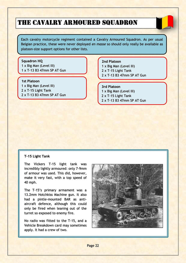 TooFatLardies Digital wargames rules Blitzkrieg in the West - The Low Countries