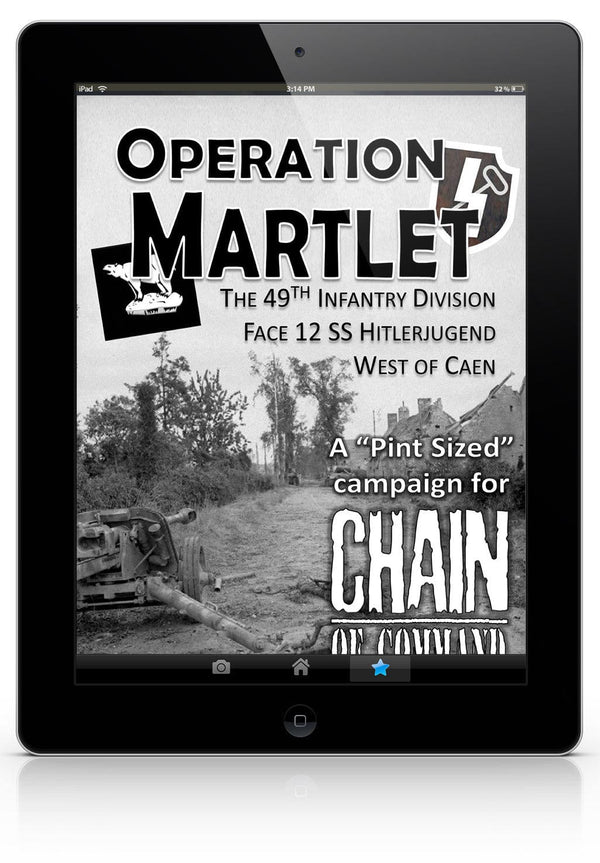 TooFatLardies Digital wargames rules Operation Martlet (PDF)