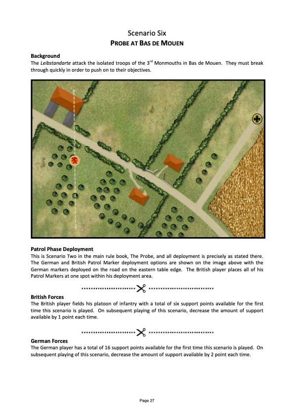 TooFatLardies Digital wargames rules The Scottish Corridor (PDF)