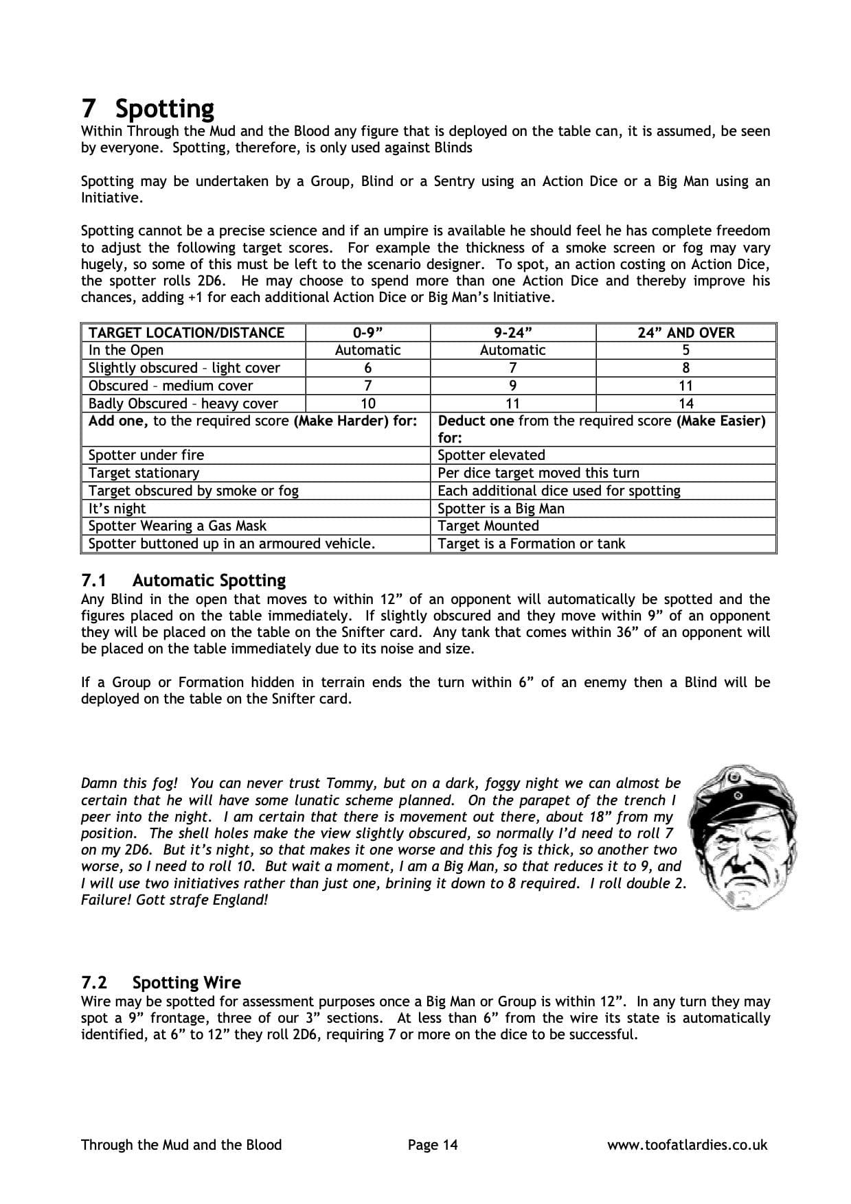 TooFatLardies Digital wargames rules Through the Mud and the Blood